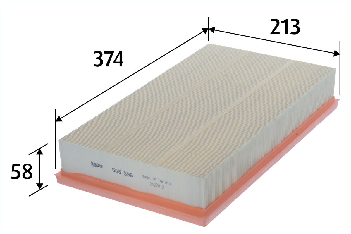 VALEO 585596 Air Filter for AUDI CUPRA SKODA VW